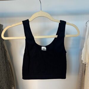 Sunday Best Black Ribbed Tank